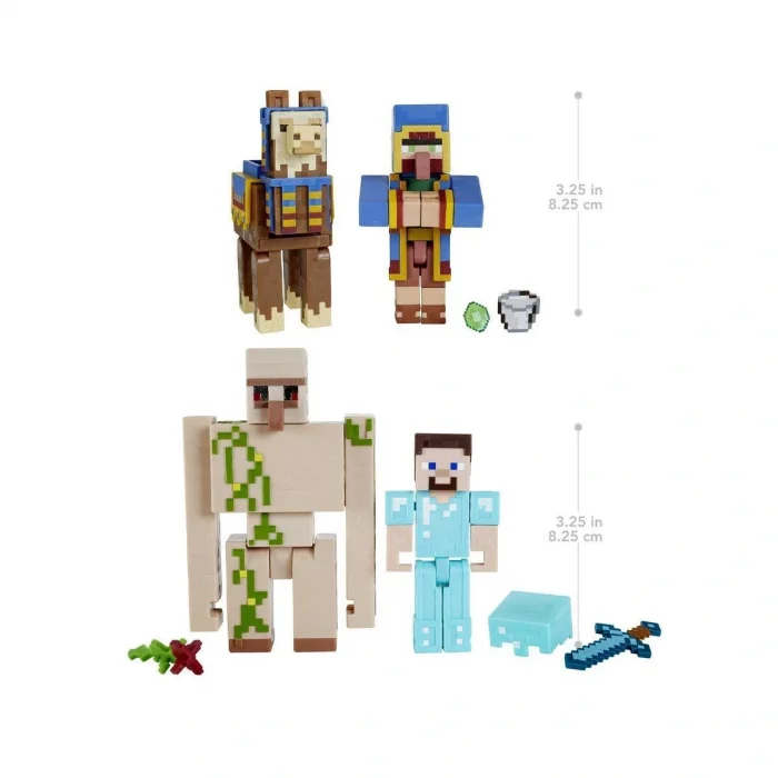 BUĞZ GTT53 Minecraft 3.25inch-8.25cm Figürler - İkili Paket