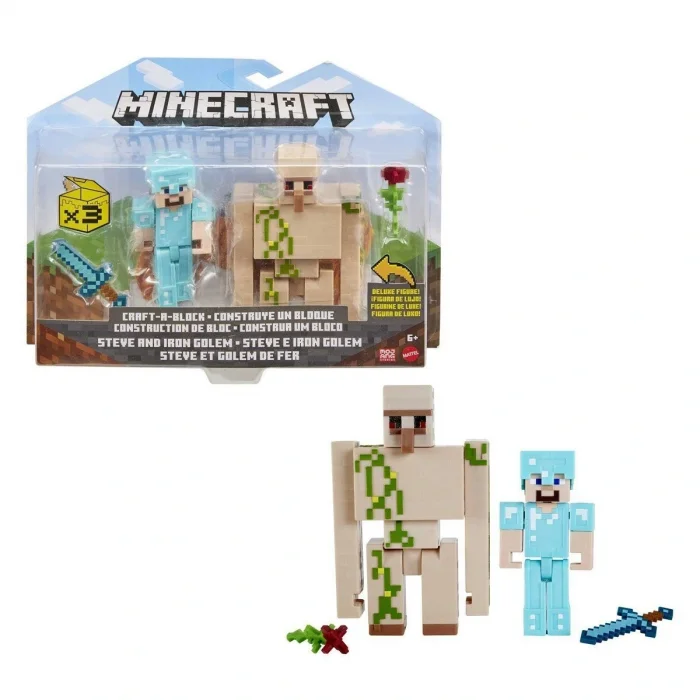 BUĞZ GTT53 Minecraft 3.25inch-8.25cm Figürler - İkili Paket