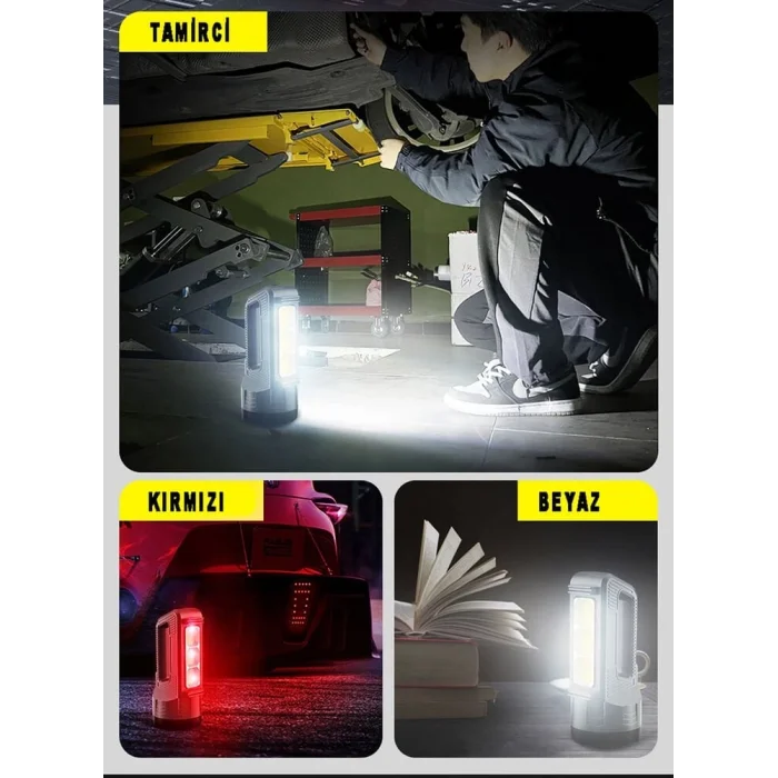 BUĞZ Güçlü Şarjlı Fener Masa Lambası Wt-603