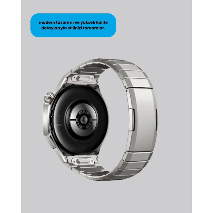 BUĞZ Gümüş Akıllı Saat 46mm Kasa