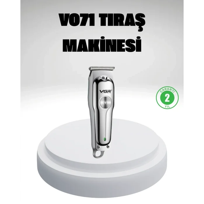 BUĞZ Gümüş Desenli Şarjlı Tıraş Makinesi – 120 Dakika Çalışma Süresi, 3 Başlıklı