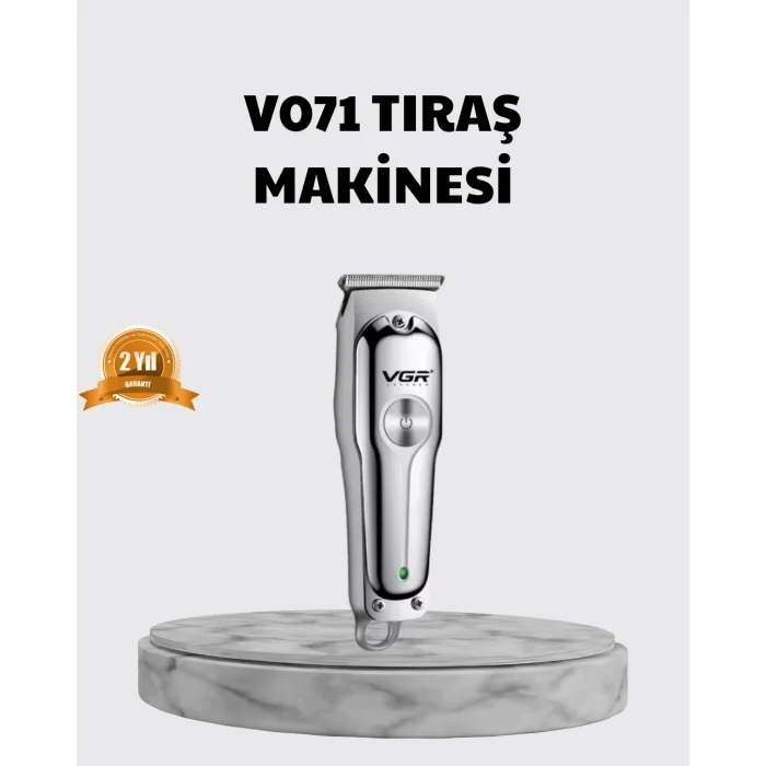 BUĞZ Gümüş Desenli Şarjlı Tıraş Makinesi – 120 Dakika Çalışma Süresi, 3 Başlıklı