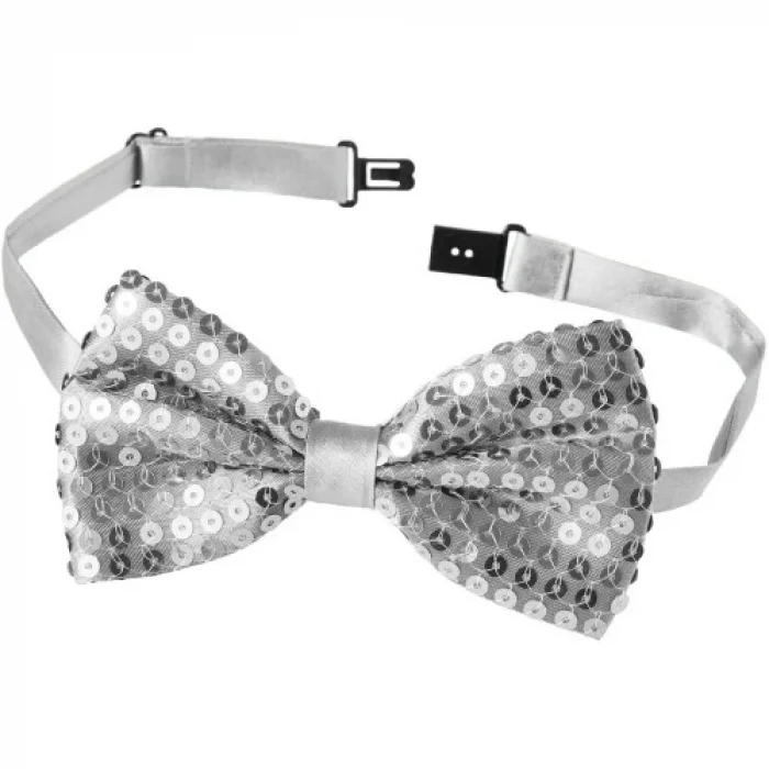  Gümüş Payetli Pullu Papyon