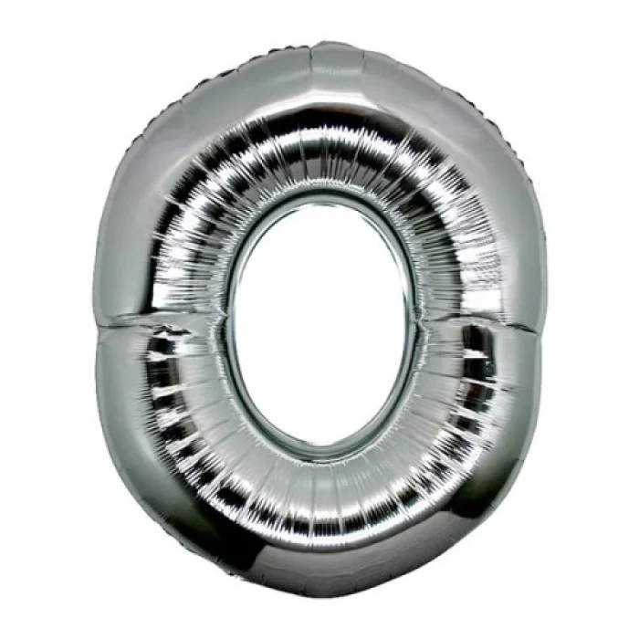  Gümüş Rengi Folyo Harf Balon 1 Metre