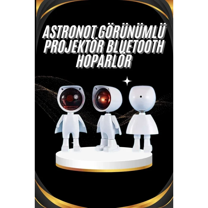 BUĞZ Gün Batımı Projektör Lamba Astronot Görünümlü Dekoratif Masa Lambası