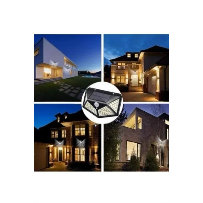  Güneş Enerjili Bahçe Lambası 100 Led Bahçe Lambası Bahçe Aydınlatma
