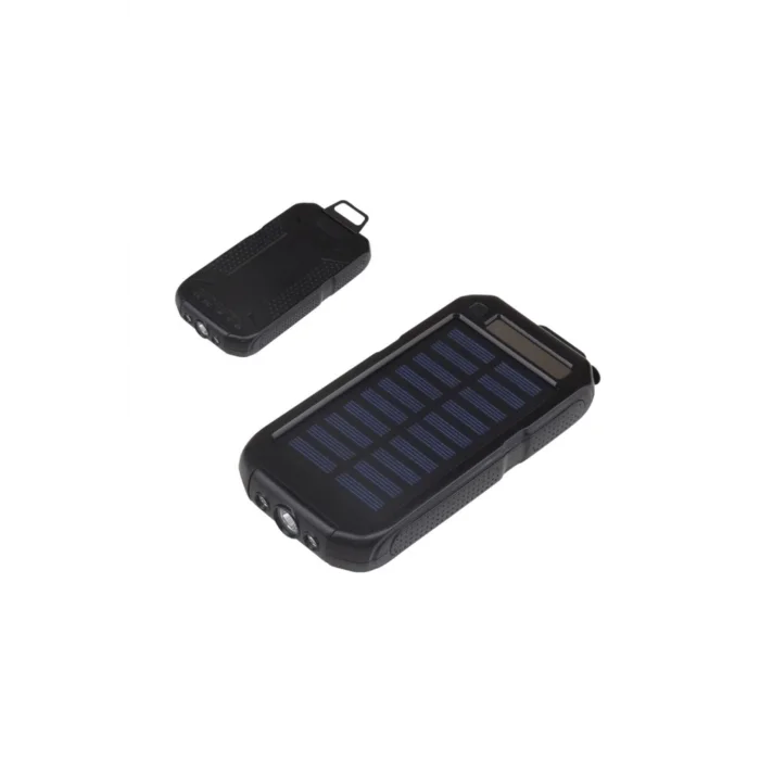  Güneş Enerjili Işıklı Solar Taşınabilir Usb Girişli Şarj Cihazı Powerbank 15000 Mah