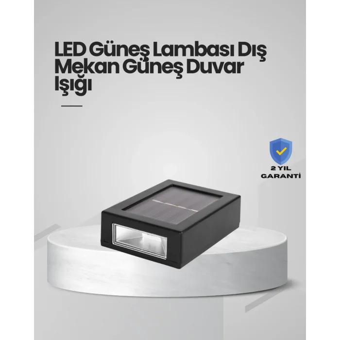 BUĞZ Güneş Enerjili LED Duvar Aydınlatması