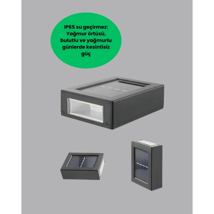 BUĞZ Güneş Enerjili LED Duvar Aydınlatması