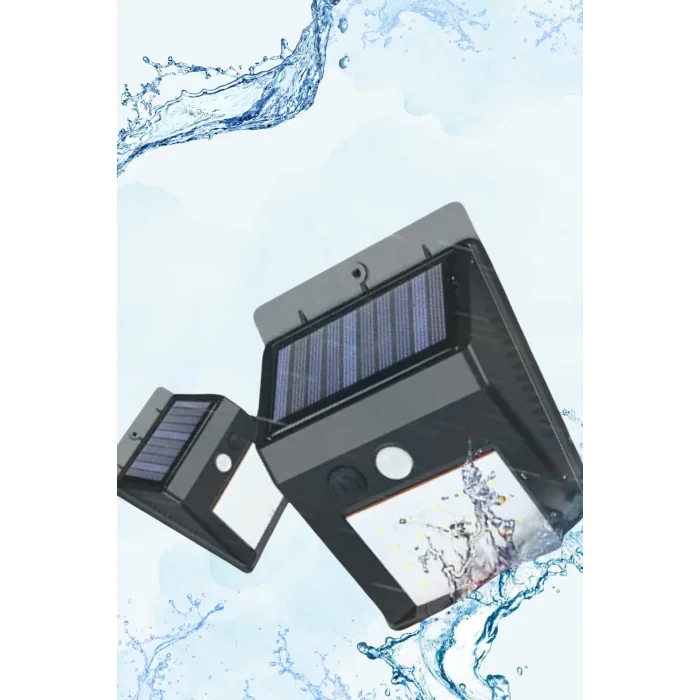  Güneş Enerjili Sensörlü Duvar Lambası Bahçe Lamba Suya Dayanıklı Bahçe Aydınlatma