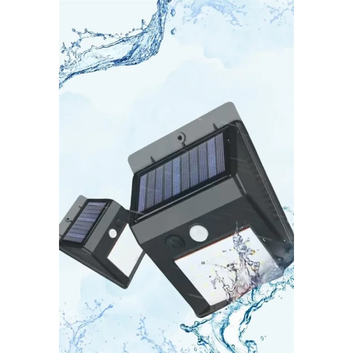  Güneş Enerjili Sensörlü Duvar Lambası Bahçe Lamba Suya Dayanıklı Bahçe Aydınlatma