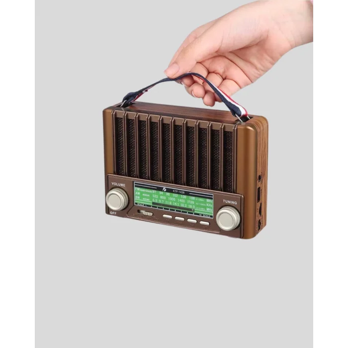 BUĞZ Güneş Enerjili Taşınabilir Hoparlör KTF-1428 Bluetooth Radyo USB SD Kart Destekli