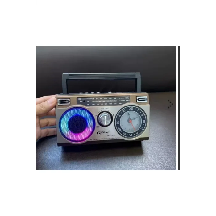 BUĞZ Güneş panelli nostaljik radyo FM USB MP3 çalar Bluetooth hoparlör kahverengi 2 yıl garantili