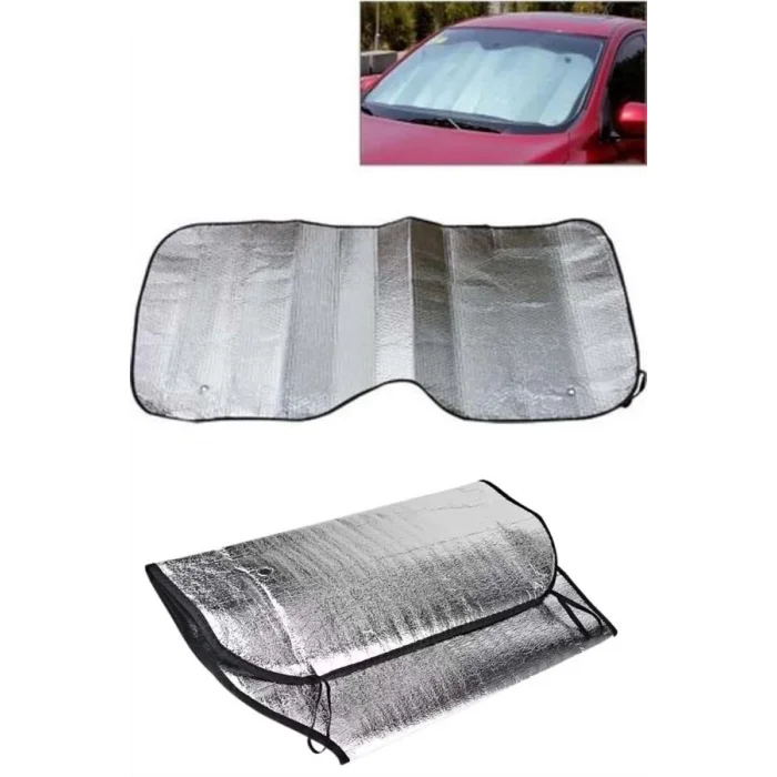  Güneşlik Koruyucu Perde Metalize Oto Araç Araba Güneşliği Ön Cam Güneşliği