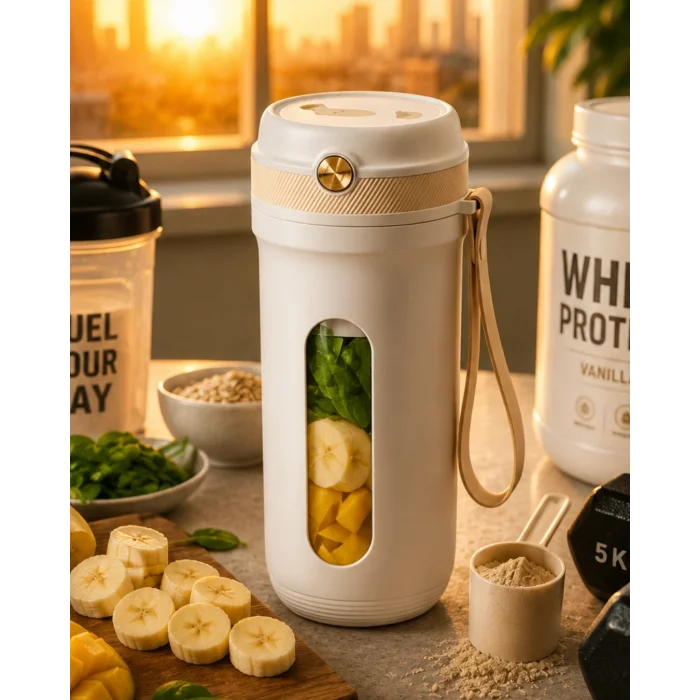 BUĞZ Günlük Kullanıma Uygun Şarjlı Mini Blender Buz Kırabilen Taşınabilir Mikser