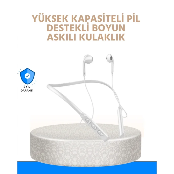 Gürültü Azaltıcı Ergonomik Boyun Askılı Kablosuz Kulaklık