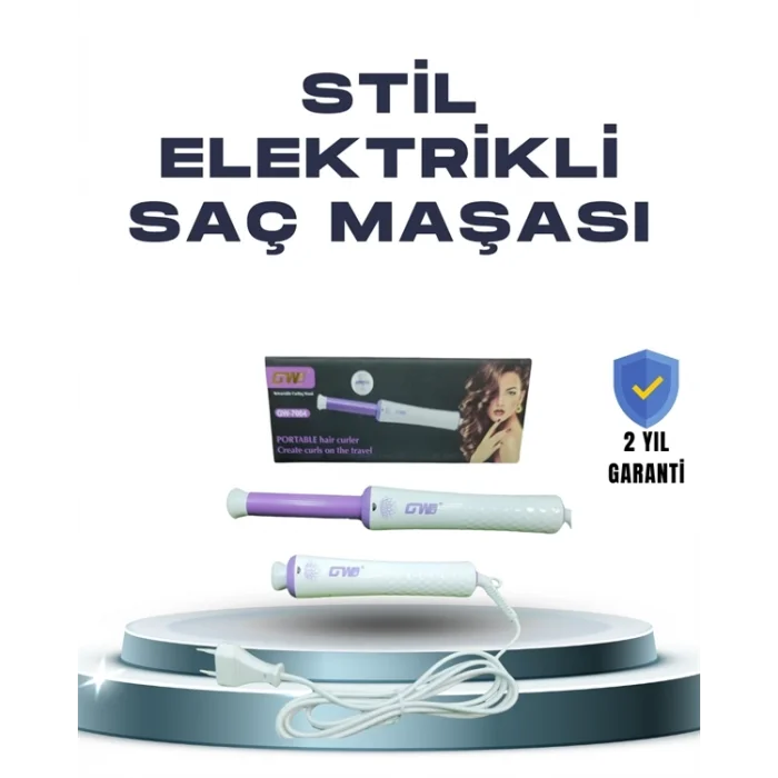  GW 32mm Döner Başlıklı Saç Kıvırma Makinesi – Her An Her Yerde Profesyonel Şekillendirme