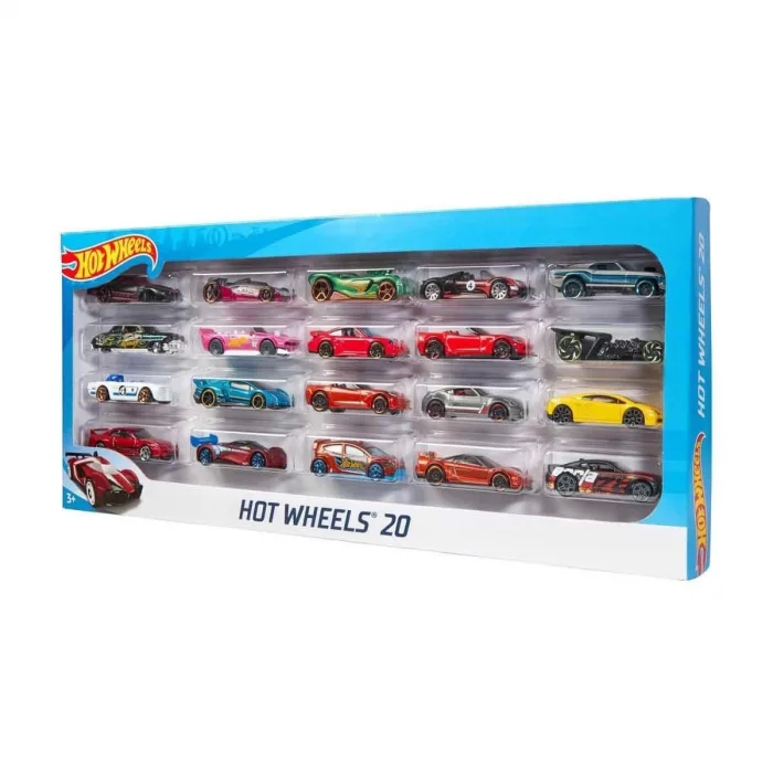  H7045 Hot Wheels 20li Araba Seti-Karışık Asorti