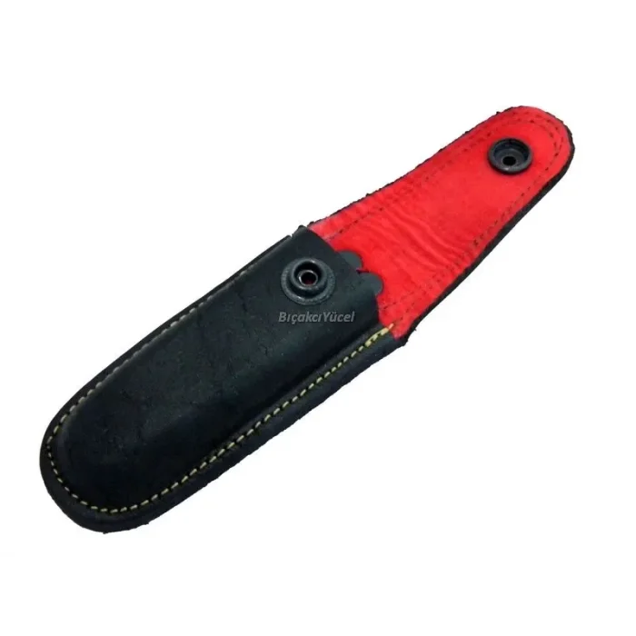  Hakiki Deri Çakı Kılıfı No:2 - 12 cm, Kemerlikli