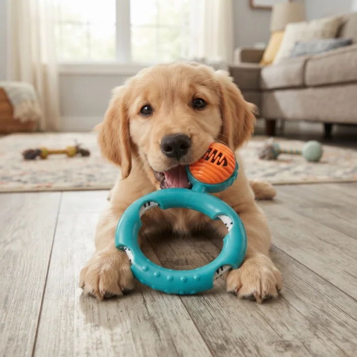 BUĞZ Halatlı Disk Köpek Isırma Oyuncağı - Mama Ödüllü Mekanizma