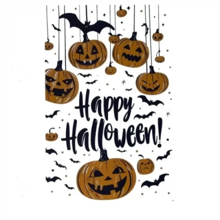  Halloween Temalı Balkabaklı Duvar Sticker Seti