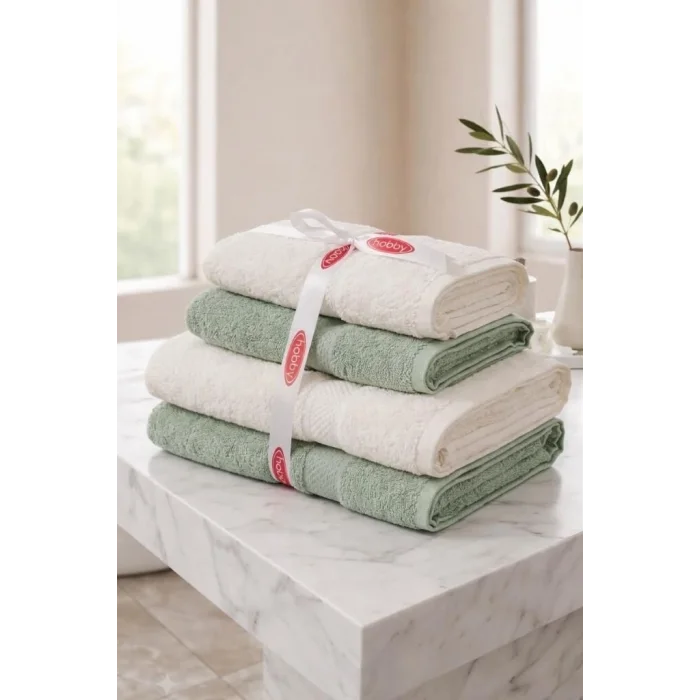 BUĞZ Hamam Seti Su Yeşili Beyaz