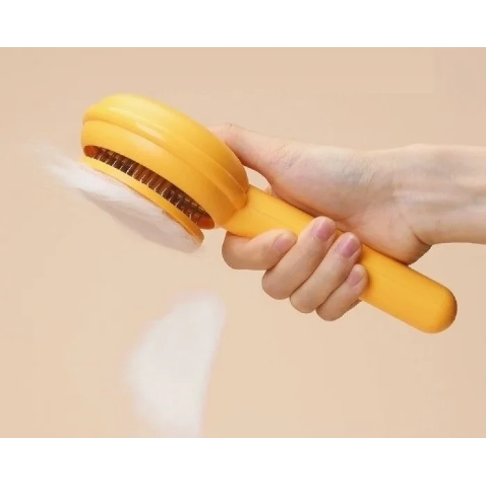 BUĞZ Hamburger Şekilli Otomatik Temizlenen Evcil Hayvan Tarağı