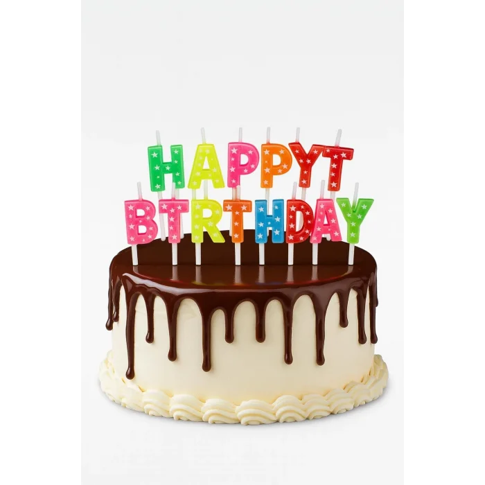 BUĞZ Happy Birthday Renkli Mum