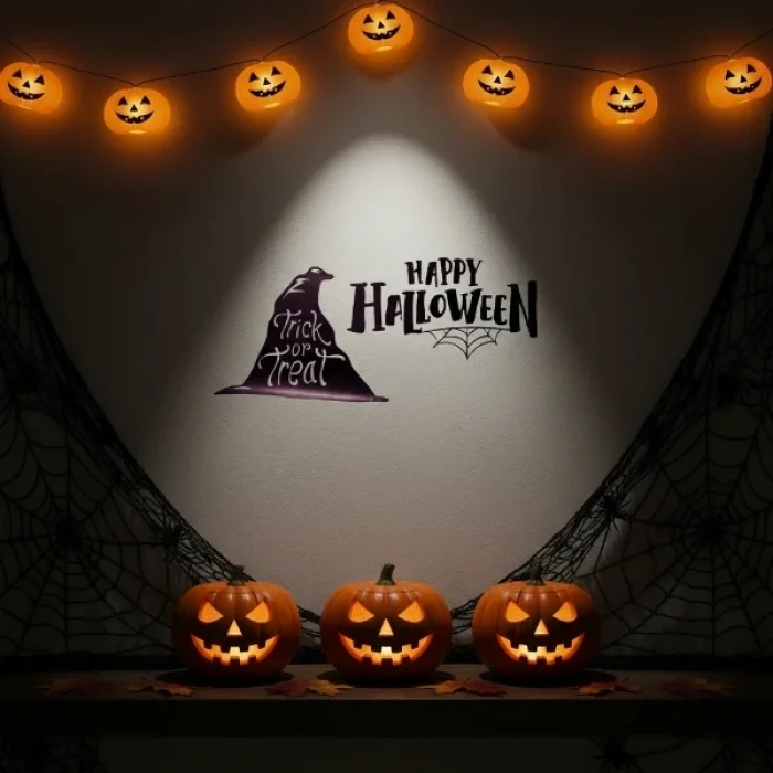 BUĞZ Happy Halloween Temalı Duvar Stickerı