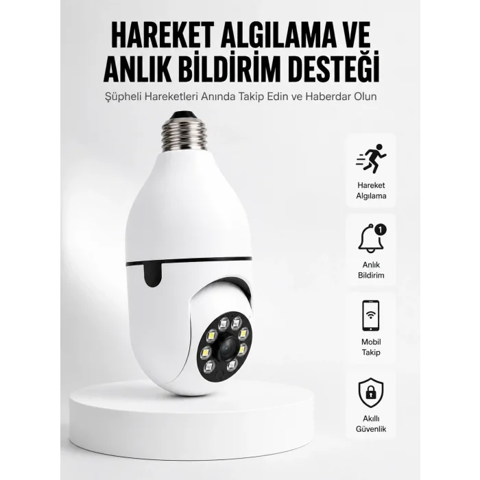 BUĞZ Hareket Algılamalı Kablosuz Akıllı Ev Güvenlik Kamerası Yeni Nesil