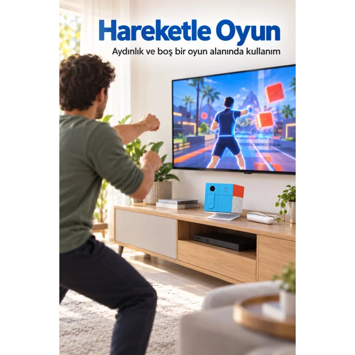 BUĞZ Hareket Algılayan Kameralı Oyun Konsolu ve Kumanda Seti - BUĞZ