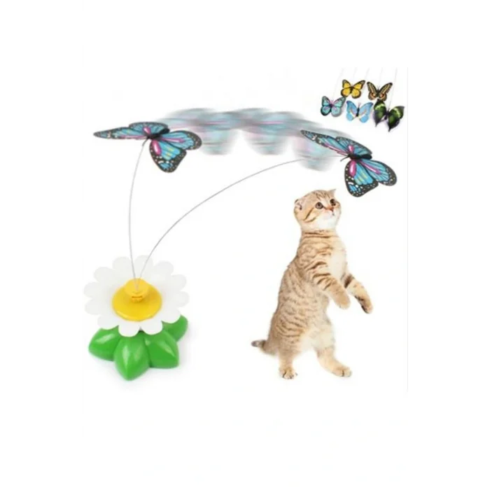 BUĞZ Hareketli Pilli Kelebek Kedi Oyuncağı