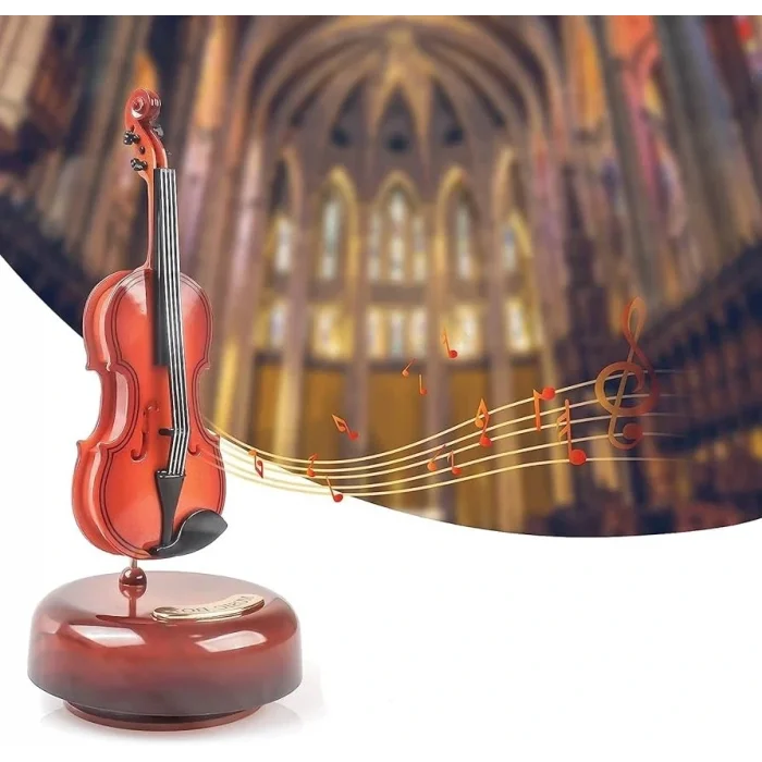 BUĞZ Hareketli Violin Müzik Kutusu