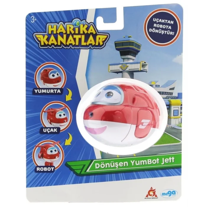  Harika Kanatlar Dönüşen Tekli Figür YumBot Jett