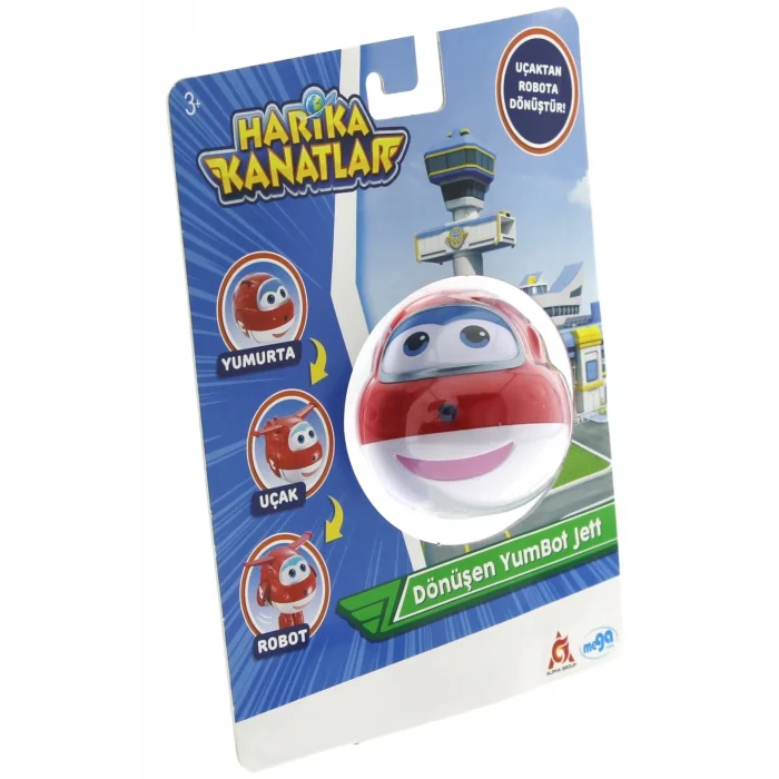  Harika Kanatlar Dönüşen Tekli Figür YumBot Jett
