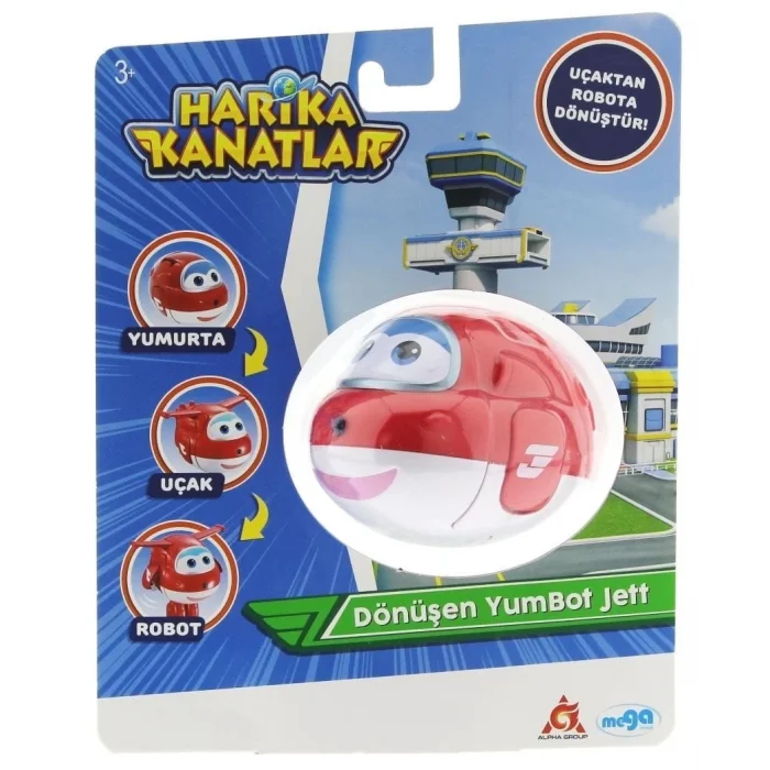  Harika Kanatlar Dönüşen Tekli Figür YumBot Jett