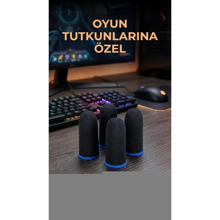 BUĞZ Hassas Kontrol İçin Dayanıklı Oyuncu Parmaklık Eldiven 4lü Set