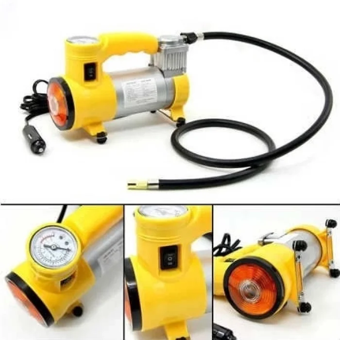  Hava Kompresörü Mini Şişirme Ve Aydınlatma Araç Lastik Pompası