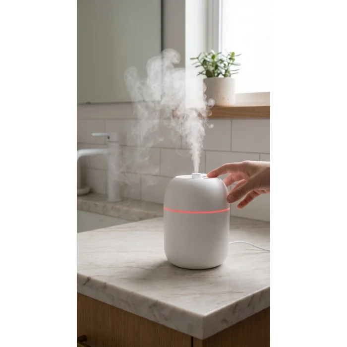 BUĞZ Hava Nemlendirici 220ml Buhar Makinesi oda ortamında kullanılmak üzere uygun