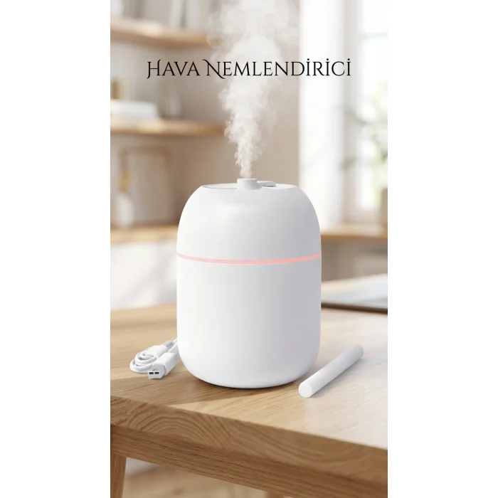 BUĞZ Hava Nemlendirici 220ml Buhar Makinesi oda ve uyku alanları için uygun cihaz