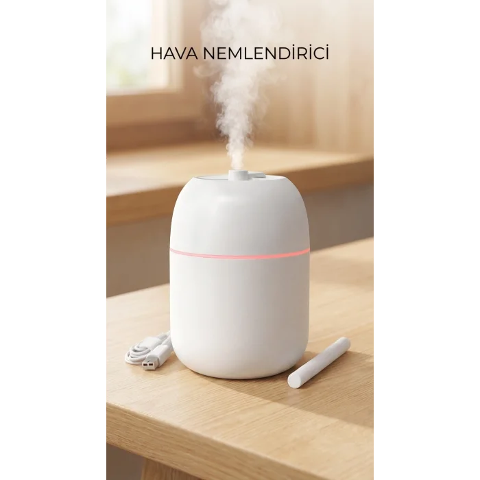 BUĞZ Hava Nemlendirici 220ml Buhar Makinesi, Sessiz Çalışma ve Ayarlanabilir Nem Seviyesi ile Kullanım Alanları