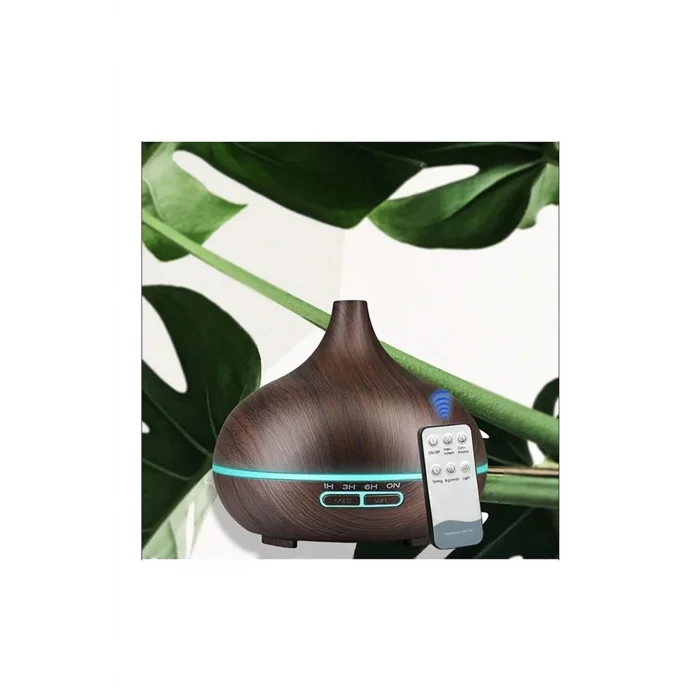 BUĞZ Hava Nemlendirici 7 Led Işıklı Aromatik Oda Kokusu 550 Ml Kahve Aroma Difüzörü Buhar Makinası - Lisinya
