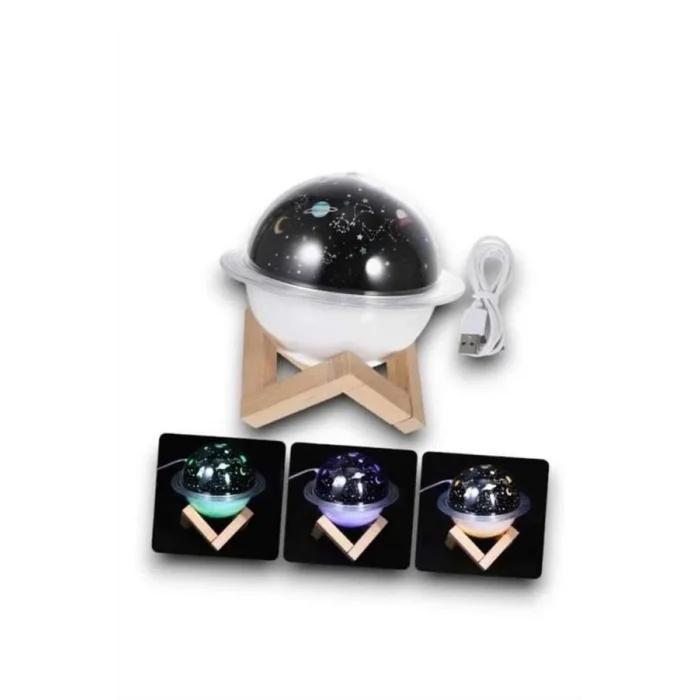 BUĞZ Hava Nemlendirici Led Işıklı Gece Lambası Yıldız Görünümlü Renk Değiştiren - Lisinya