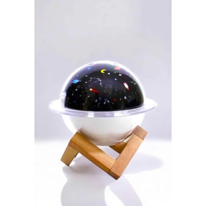  Hava Nemlendirici Masa ve Gece Lambası USB Projeksiyon Aromaterapi