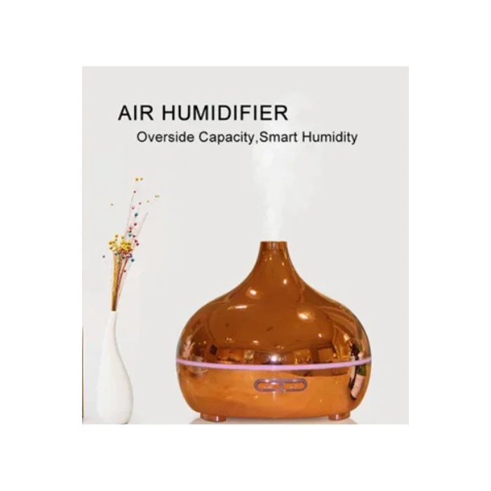 BUĞZ Hava Nemlendirici Parlak Gold Aromatik Oda Kokusu 550 Ml Kahve Aroma Difüzörü Buhar Nemlendırıcı