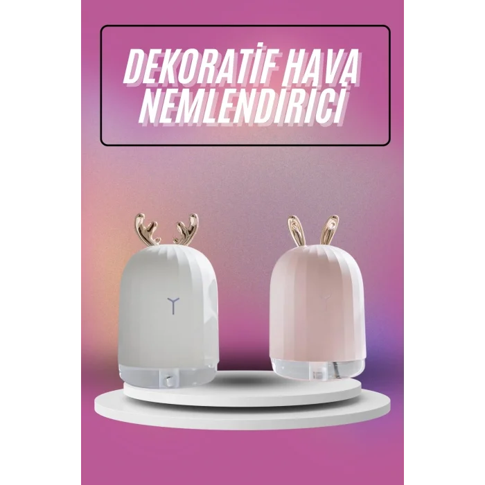  Hava Nemlendirici Ultrasonik Aromaterapi Difüzör Tavşan Nemlendirici
