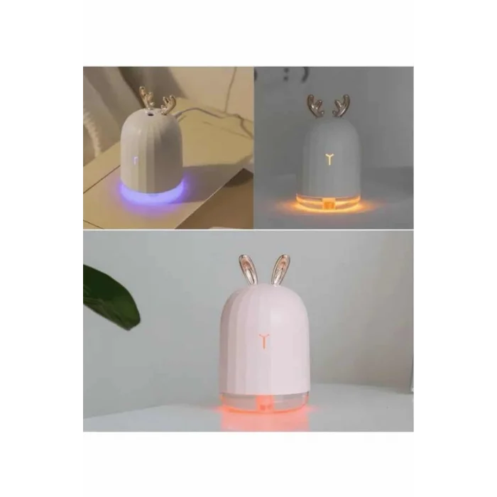 BUĞZ Hava Nemlendirici Ultrasonik Aromaterapi Difüzör Tavşan Nemlendirici - BUĞZ