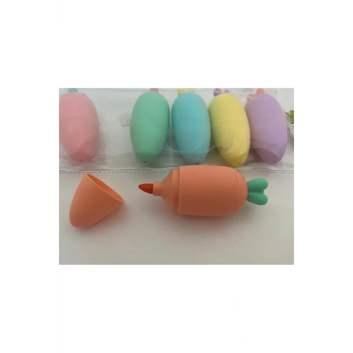 BUĞZ Havuç Tasarımlı Fosforlu Kalem Seti