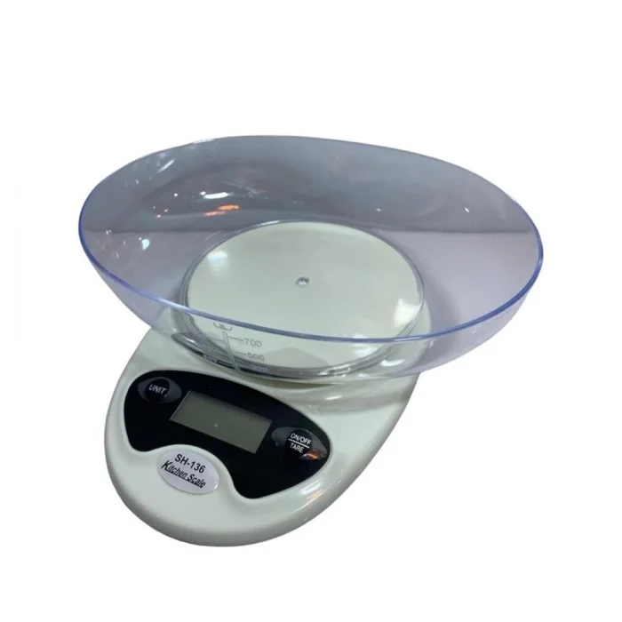 BUĞZ Hazneli Mutfak Terazisi SH-136 - 5 Kg Hassas Dijital Tartı