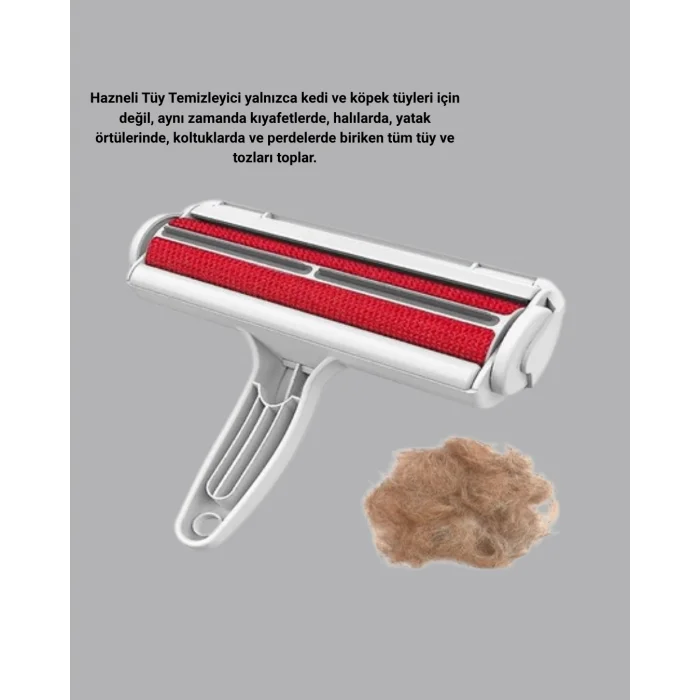 BUĞZ Hazneli Tüy Temizleyici Çok Yüzeyli Tüy ve Toz Toplama Aparatı
